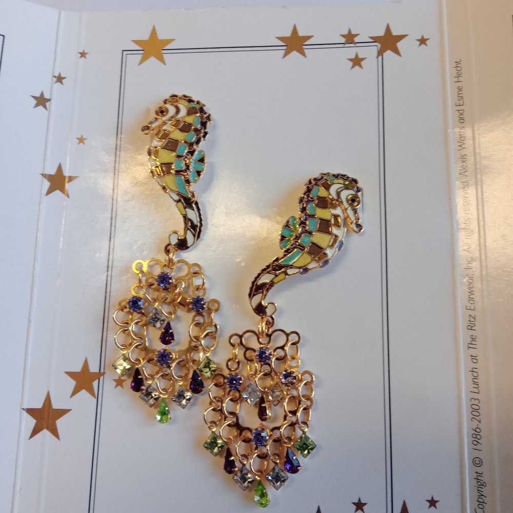 Lunch at the Ritz - Seahorse Dangles